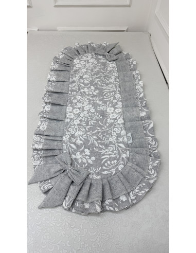 RUNNER FIORE DI PERLA GRIGIO