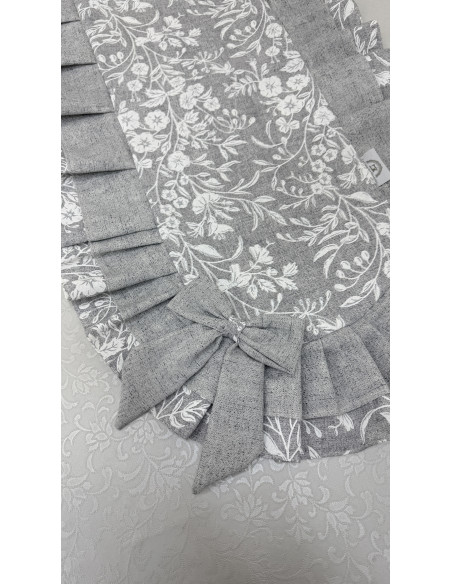 RUNNER FIORE DI PERLA GRIGIO