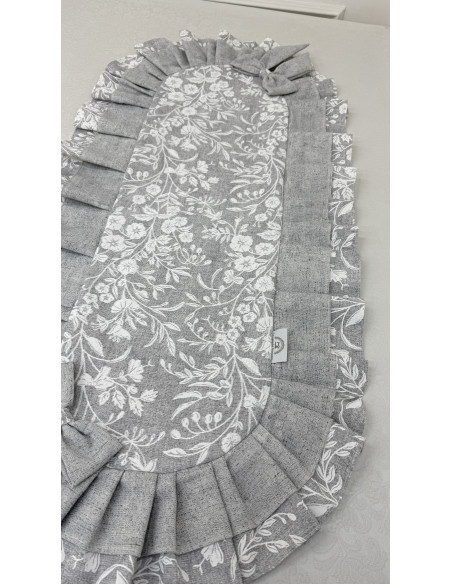 RUNNER FIORE DI PERLA GRIGIO