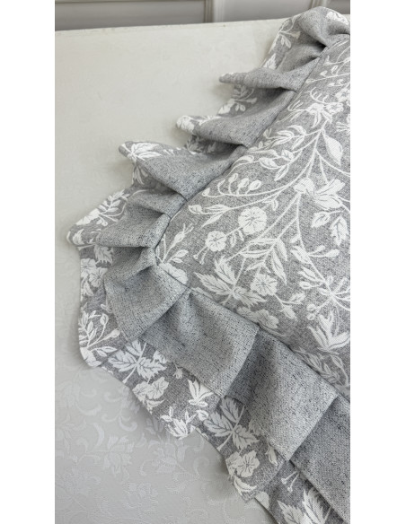 CUSCINO FIORE DI PERLA GRIGIO