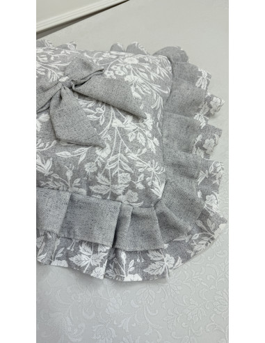 CUSCINO FIORE DI PERLA GRIGIO