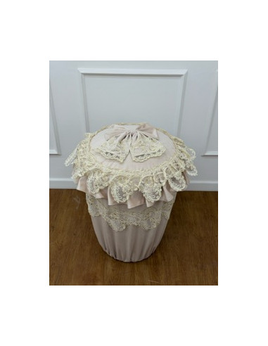 COPRICESTA VELLUTO AVORIO E REBRODE’