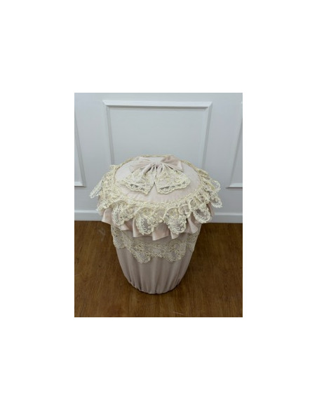 COPRICESTA VELLUTO AVORIO E REBRODE’