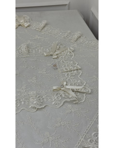 QUADRATO TULLE PANNA 2