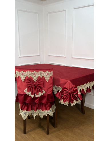 COPRI SEDIA COMPLETO ROYAL CHRISTMAS