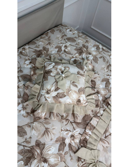 SET PIUMONE TRIS CENTRI E CUSCINO CAREZZA FLOREALE