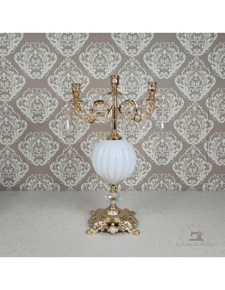 TRIS OROLOGIO E CANDELABRI