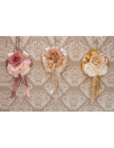 NAPPINA CON ROSE GRANDE AVORIO