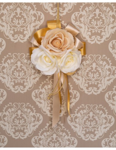 NAPPINA CON ROSE GRANDE AVORIO