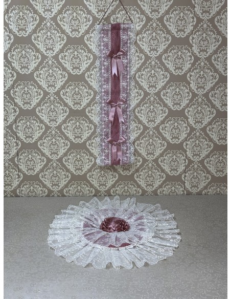 COPRIWATER E PORTAROTOLI ROSA